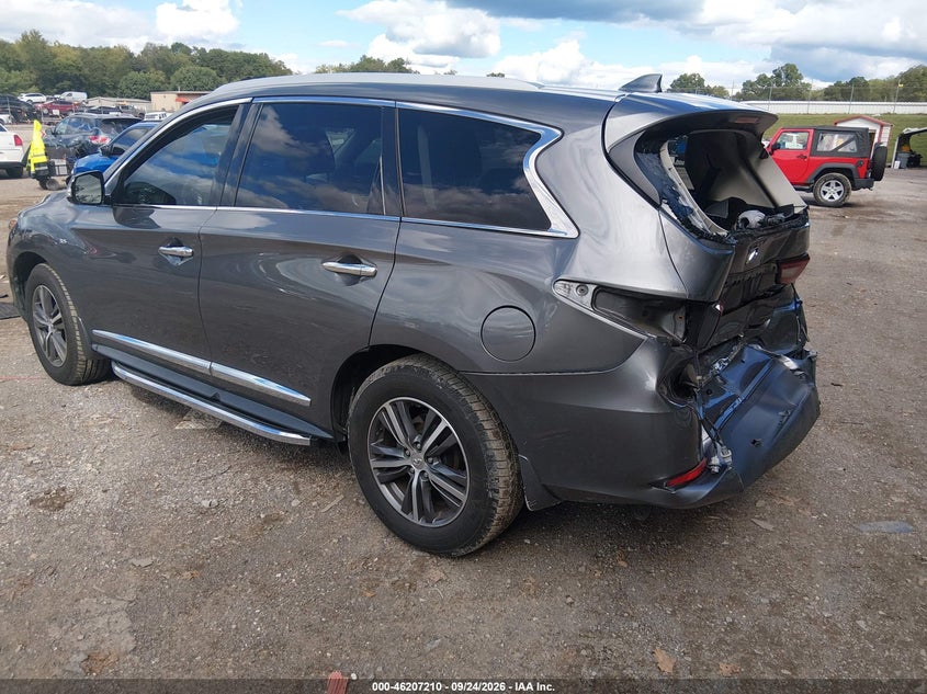 Vin: 5n1dl0mn8kc554527, lot: 46707122, infiniti qx60 luxe 20193