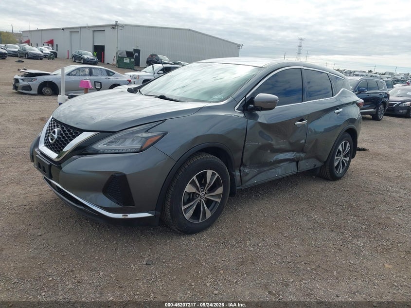 Vin: 5n1az2asxln132594, lot: 46707129, nissan murano s intelligent awd 20202