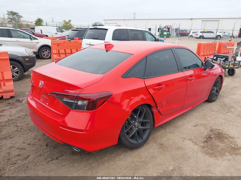 Vin: 2hgfe2f52sh573847, lot: 46707165, honda civic sport 20254