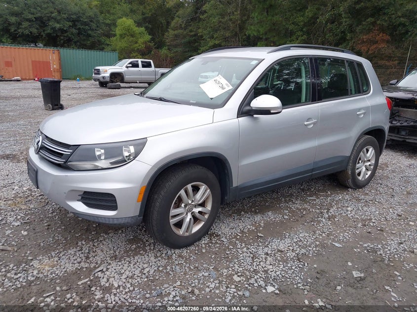 Vin: wvgav7ax0gw545743, lot: 46707172, volkswagen tiguan s 20162