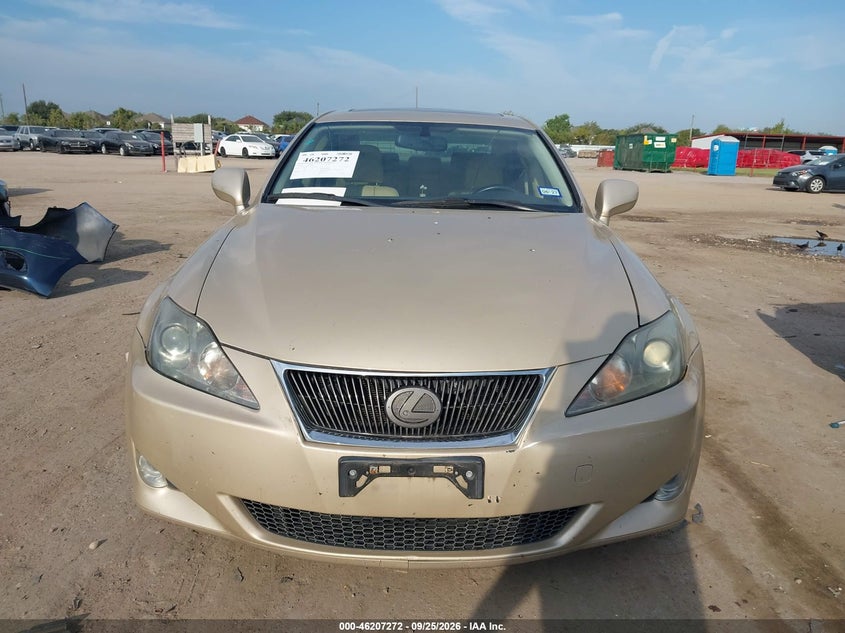 LEXUS IS 250 2007 VIN JTHBK262X75036376
