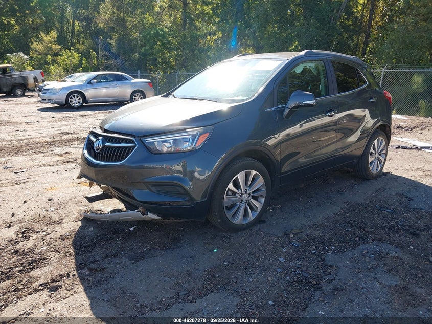 Vin: kl4cjasb7jb639555, lot: 46707190, buick encore preferred 20182