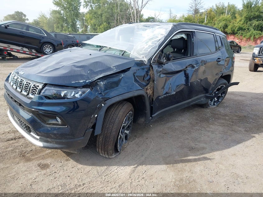 Vin: 3c4njdcn2tt254222, lot: 46707213, jeep compass limited 20262