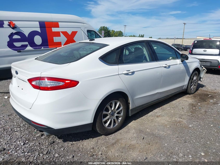 Vin: 3fa6p0g73fr210552, lot: 46707251, ford fusion s 20154