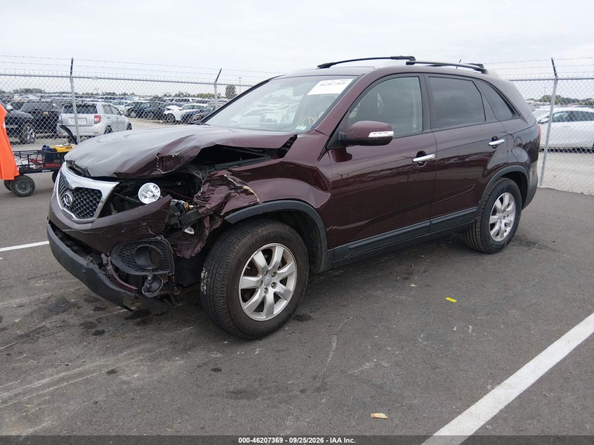 Vin: 5xykt4a26dg363796, lot: 46707281, kia sorento lx 20132