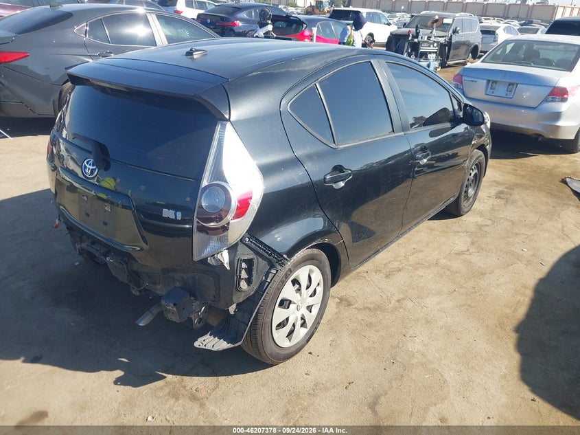 Vin: jtdkdtb36e1566008, lot: 46707290, toyota prius c three 20144