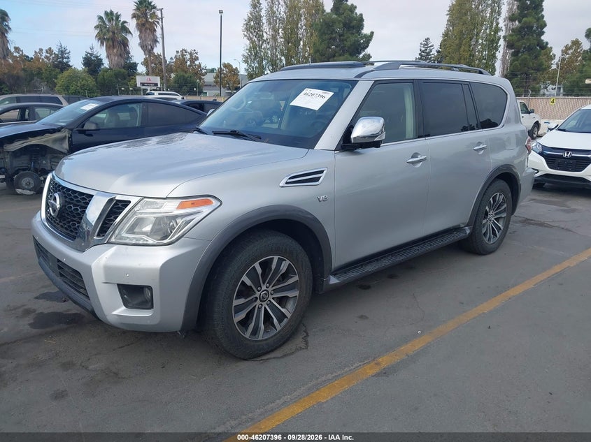Vin: jn8ay2nc6k9588758, lot: 46707308, nissan armada sl 20192