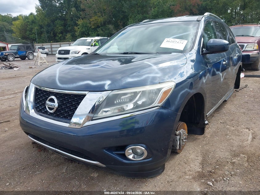 Vin: 5n1ar2mn8fc667560, lot: 46707346, nissan pathfinder sl 20152