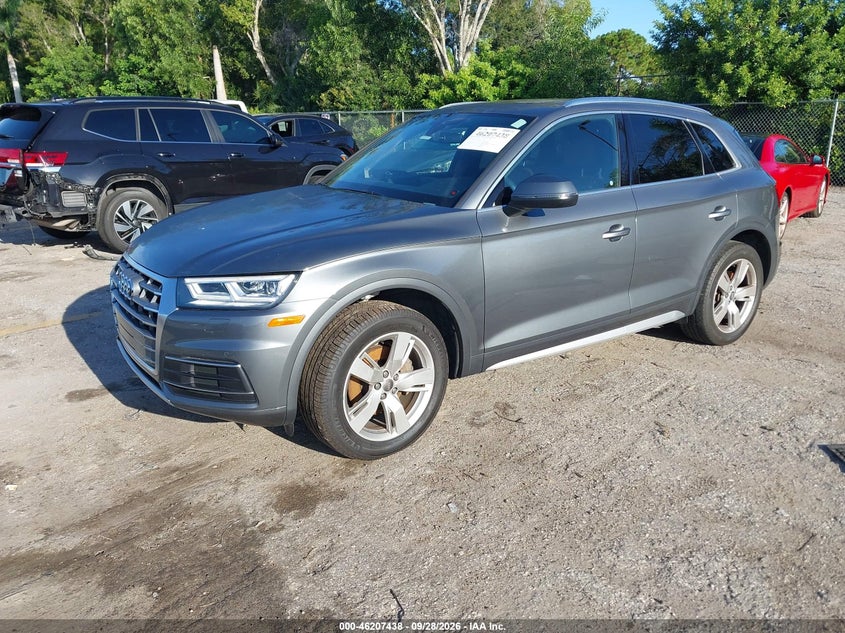 Vin: wa1bnafy2j2050671, lot: 46707350, audi q5 2.0t premium/2.0t tech premium 20182