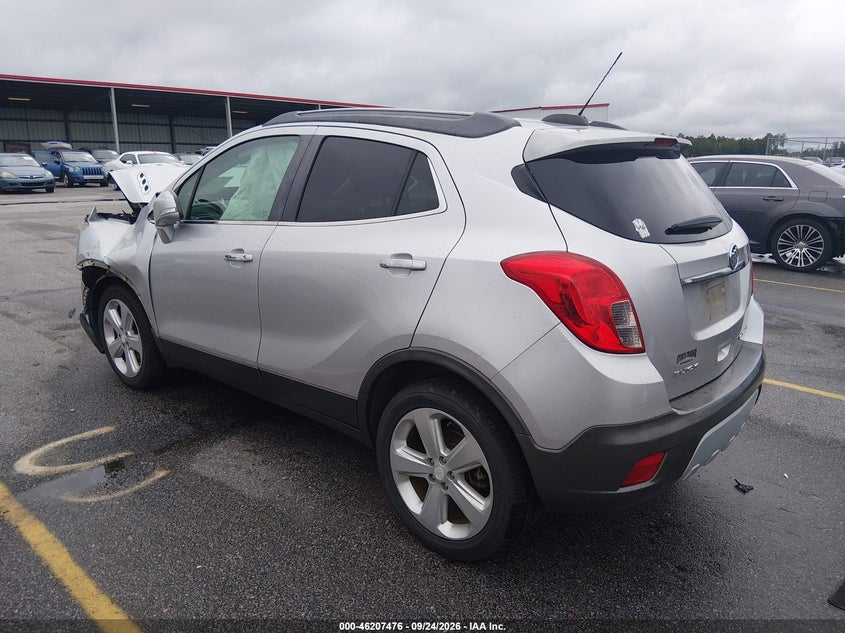Vin: kl4cjasb0fb222642, lot: 46707388, buick encore 20153
