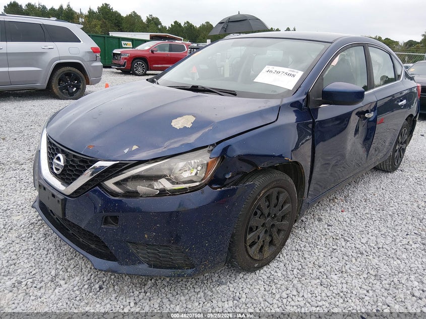 Vin: 3n1ab7ap3hl665186, lot: 46707420, nissan sentra sv 20172