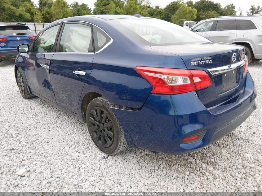 Vin: 3n1ab7ap3hl665186, lot: 46707420, nissan sentra sv 20173