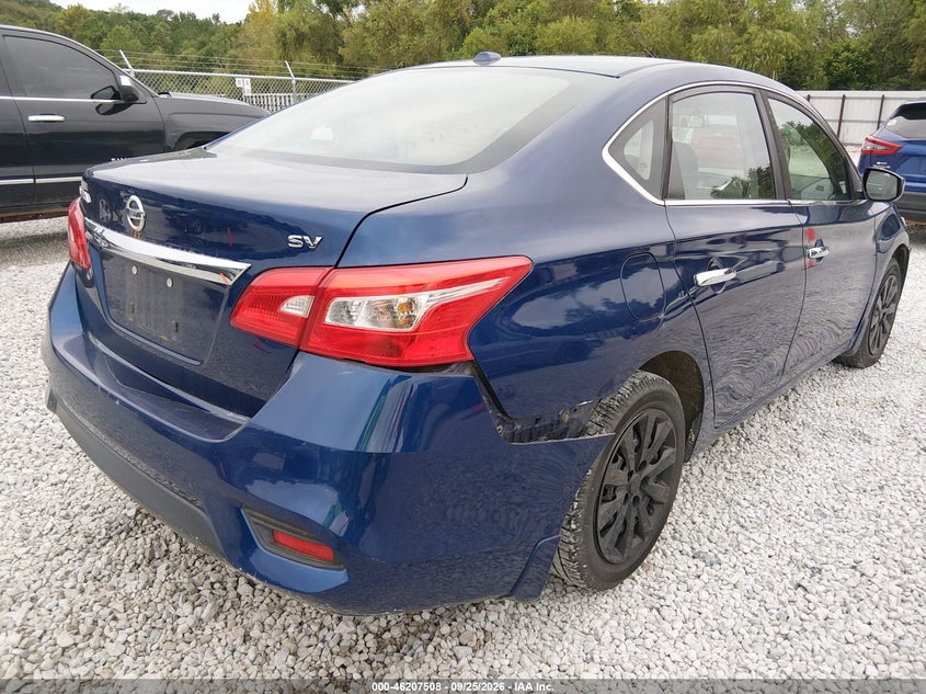 Vin: 3n1ab7ap3hl665186, lot: 46707420, nissan sentra sv 20174