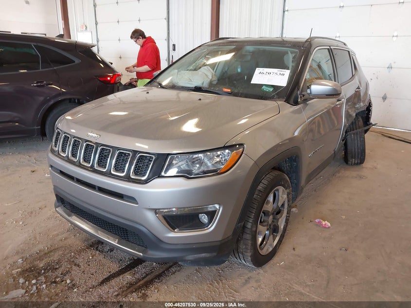 Vin: 3c4njdcbxkt826349, lot: 46707441, jeep compass limited 4x4 20192
