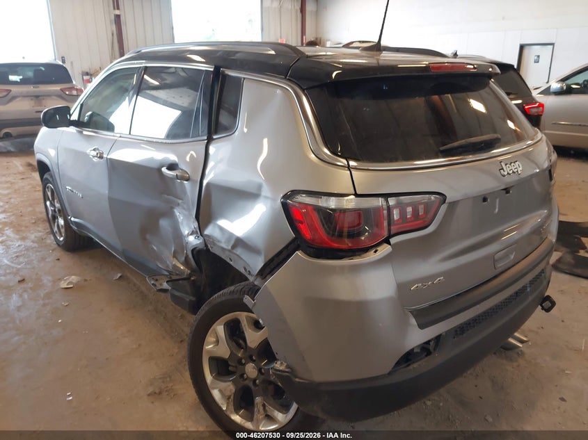Vin: 3c4njdcbxkt826349, lot: 46707441, jeep compass limited 4x4 20193