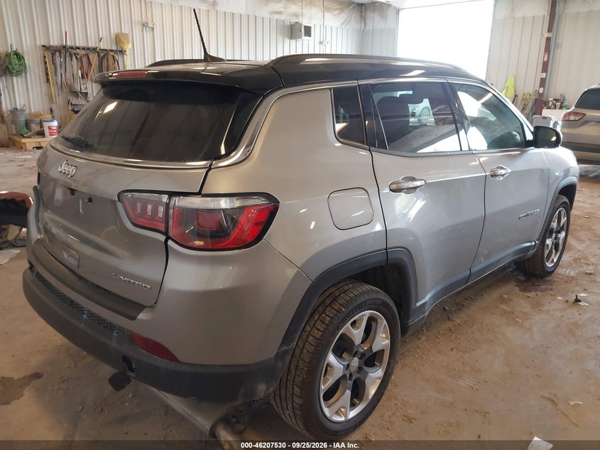 Vin: 3c4njdcbxkt826349, lot: 46707441, jeep compass limited 4x4 20194