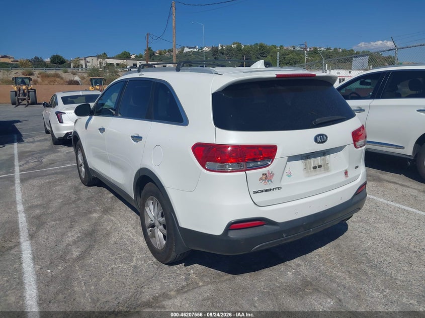Vin: 5xypg4a36gg113644, lot: 46707468, kia sorento 2.4l lx 20163