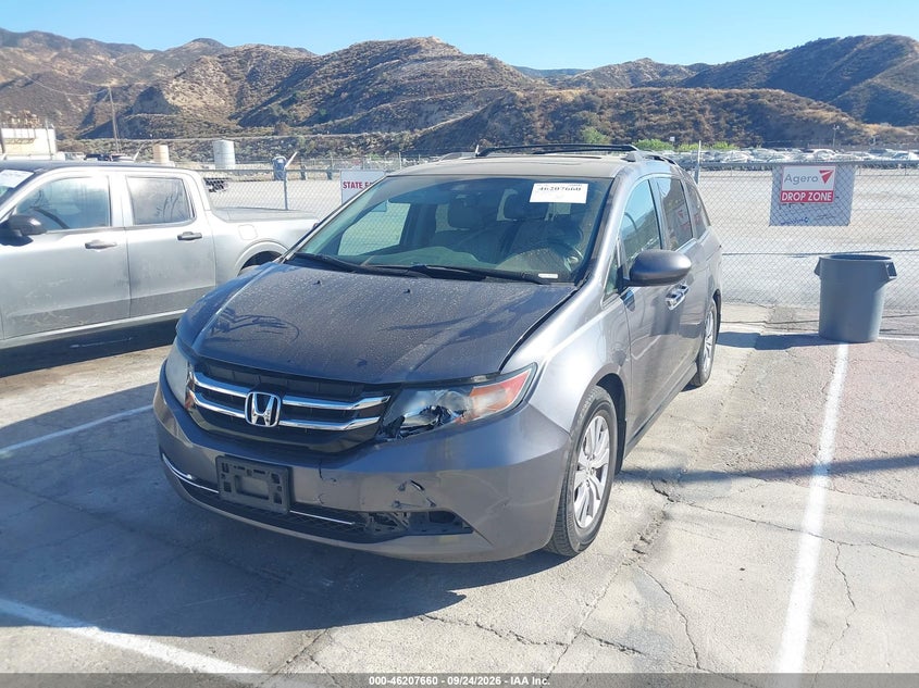 Vin: 5fnrl5h60gb161674, lot: 46707572, honda odyssey ex-l 20162