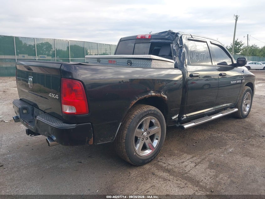 Vin: 1c6rd7mt3cs133991, lot: 46707626, ram 1500 sport 20124