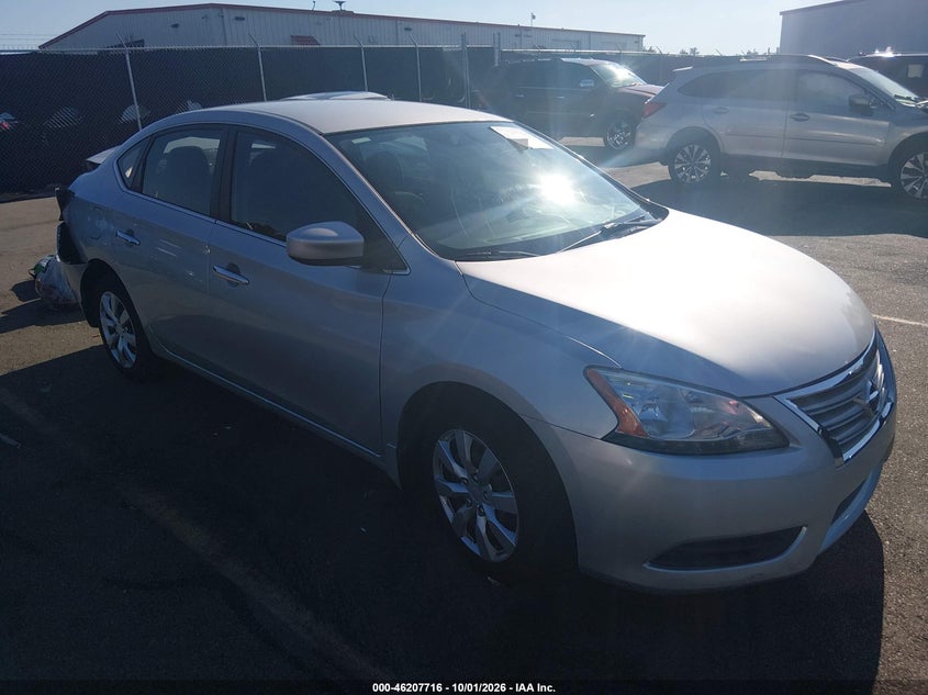 Vin: 3n1ab7ap1fy370121, lot: 46707627, nissan sentra s 20151