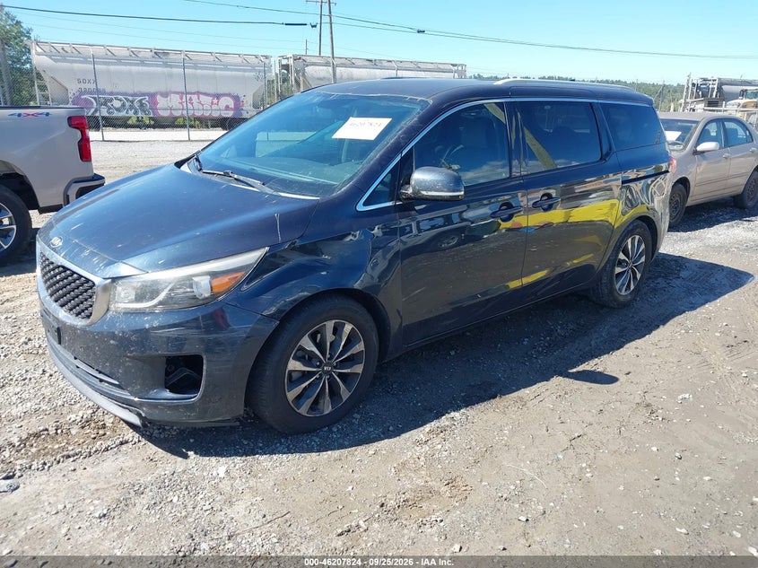 2015 Kia Sedona, Лівий перед, IAAI, VIN KNDMC5C14F6050044 — фото 2