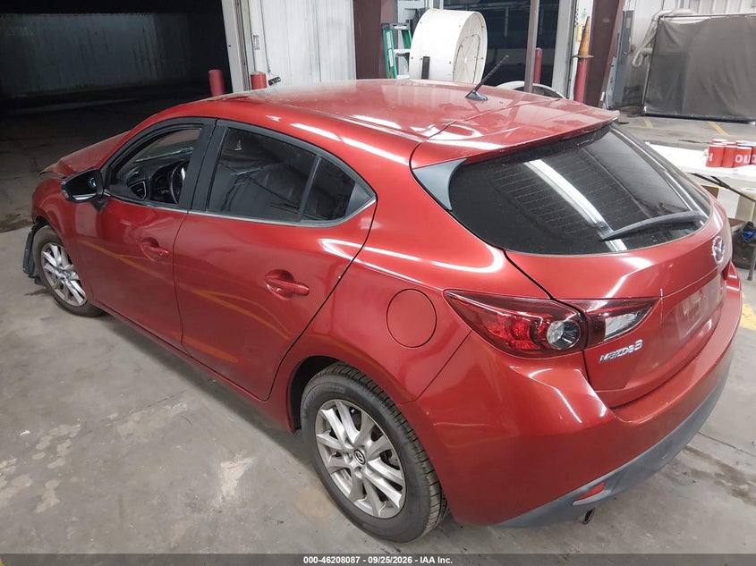 Vin: jm1bm1l78g1349617, lot: 46707999, mazda mazda3 i touring 20163