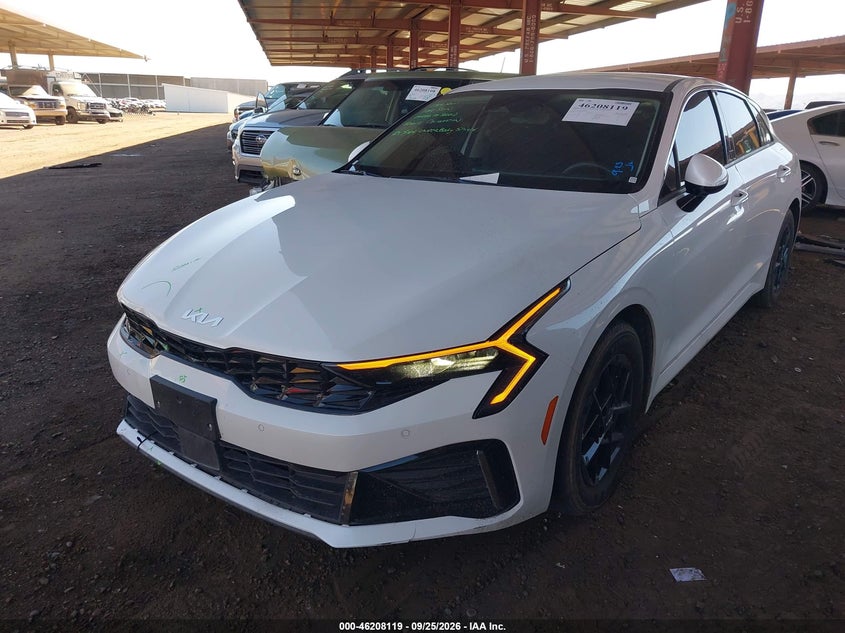 Vin: knag24j78s5321573, lot: 46708031, kia k5 lxs 20252