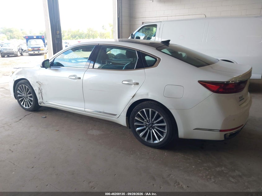 Vin: knalc4j17j5120253, lot: 46708047, kia cadenza premium 20183