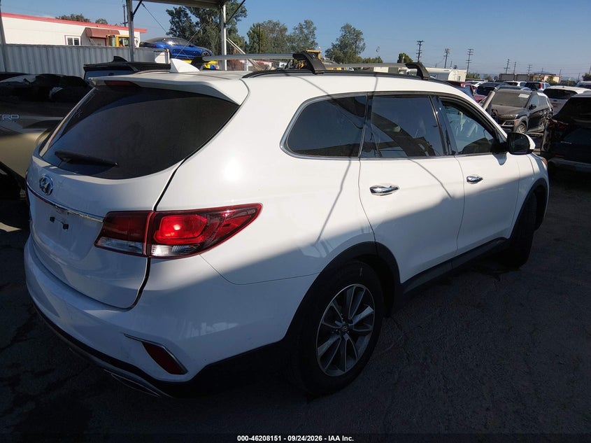 Vin: km8sm4hf9ju260643, lot: 46708063, hyundai santa fe se 20184