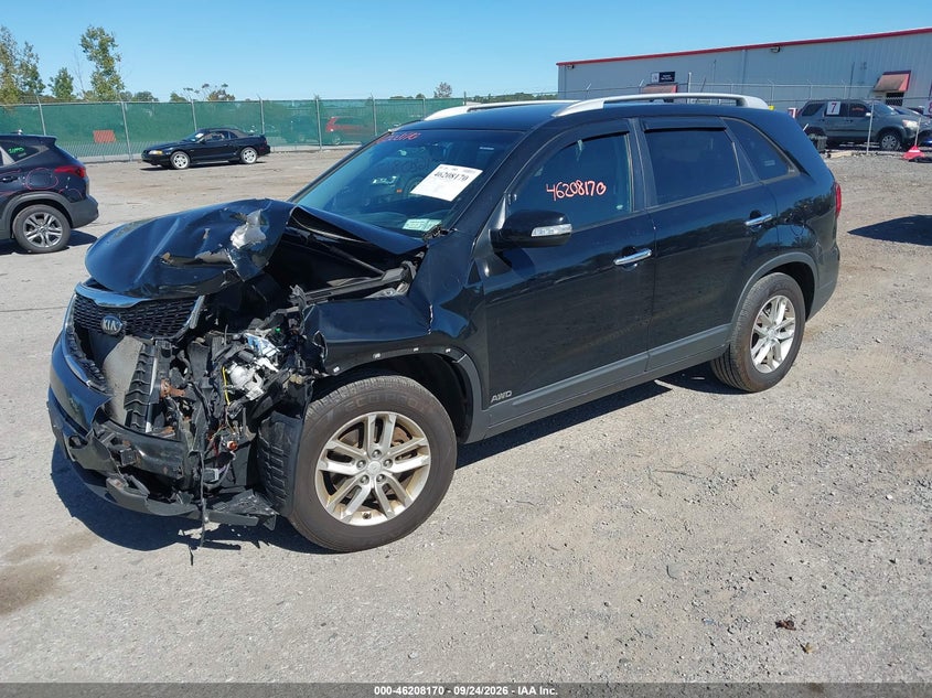 Vin: 5xyktca63eg550217, lot: 46708082, kia sorento lx 20142