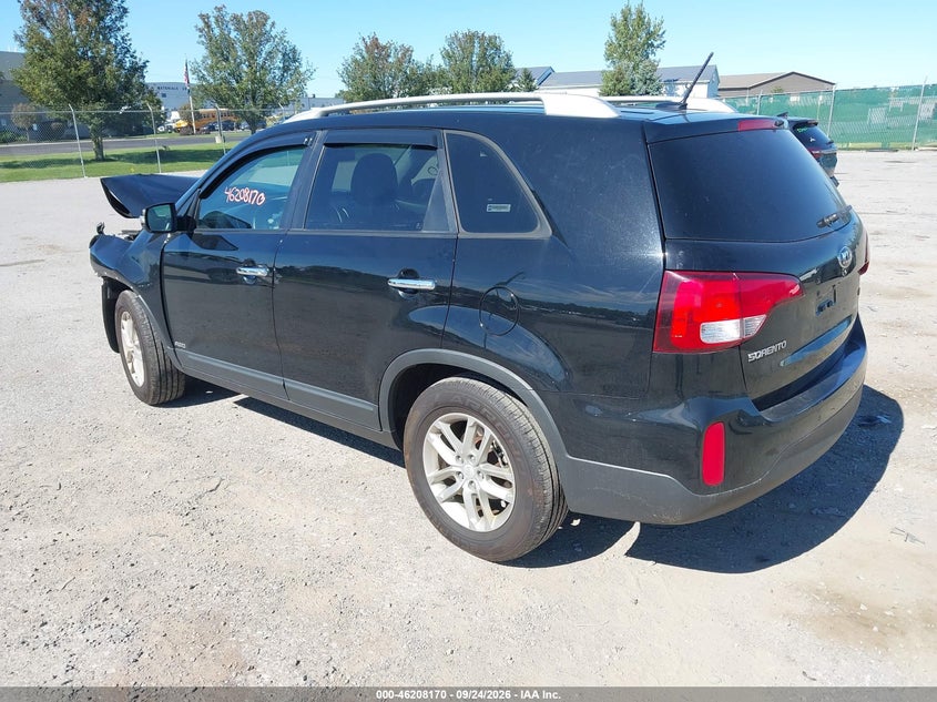 Vin: 5xyktca63eg550217, lot: 46708082, kia sorento lx 20143