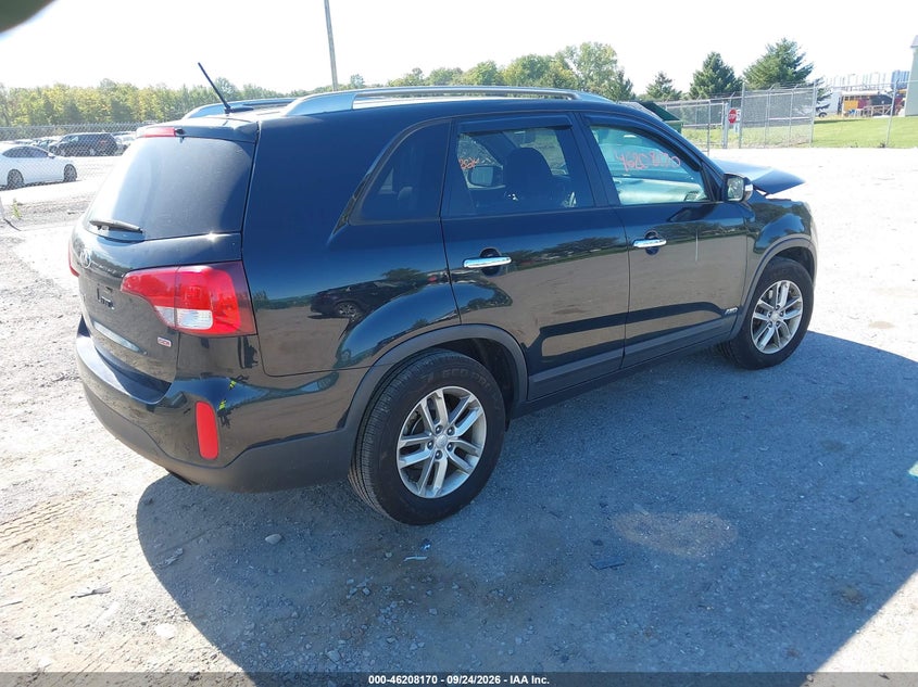 Vin: 5xyktca63eg550217, lot: 46708082, kia sorento lx 20144