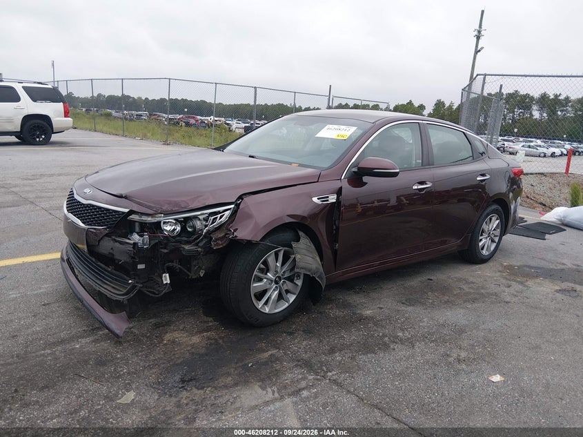 Vin: 5xxgt4l35jg215330, lot: 46708124, kia optima lx 20182
