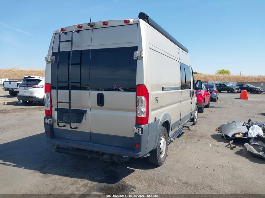 Vin: 3c6trvdg9he507433, lot: 46708129, ram promaster 2500 high roof 159 wb 20174