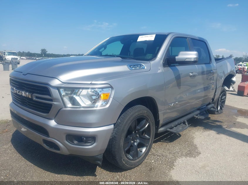 2019 Ram 1500 Big Horn/Lone Star 4X2 5'7 Box, Rear, IAAI, VIN 1C6RREFT8KN769287 — photo 2