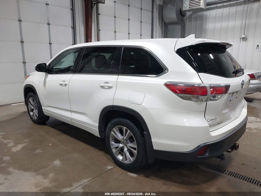 Vin: 5tdbkrfh9gs315794, lot: 46708169, toyota highlander le plus v6 20163