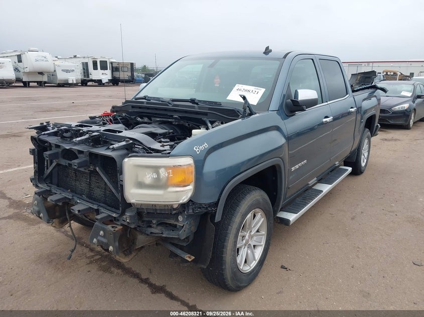 2014 GMC Sierra, Удар спереду, IAAI, VIN 3GTP1UEC9EG165649 — фото 2