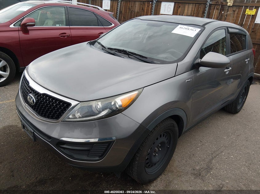 Vin: kndpbcac5g7878527, lot: 46708275, kia sportage lx 20162