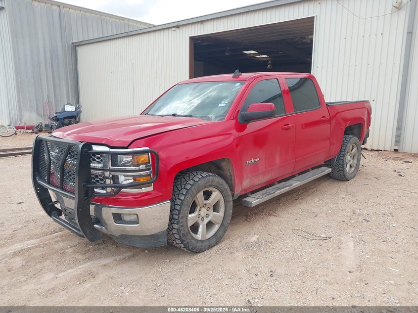 2015 Chevrolet Silverado, Удар ззаду, IAAI, VIN 3GCUKREC6FG460156 — фото 2