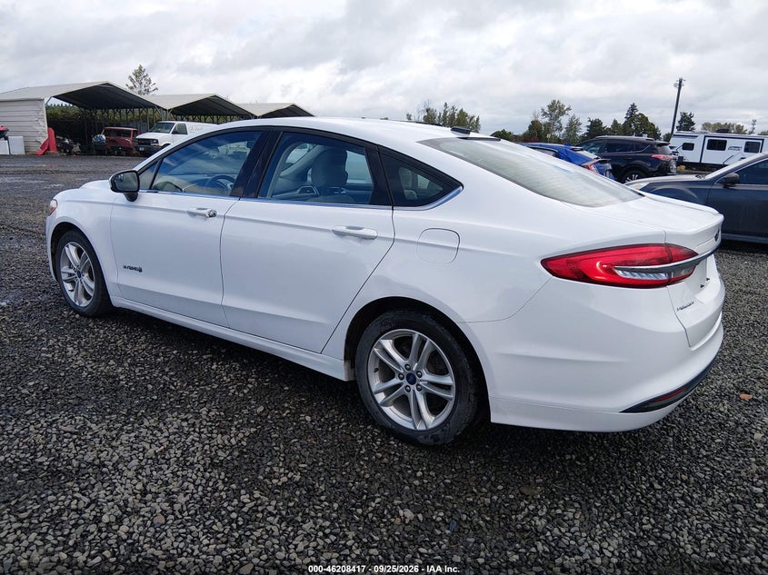 Vin: 3fa6p0uu6jr243595, lot: 46708329, ford fusion hybrid s 20183