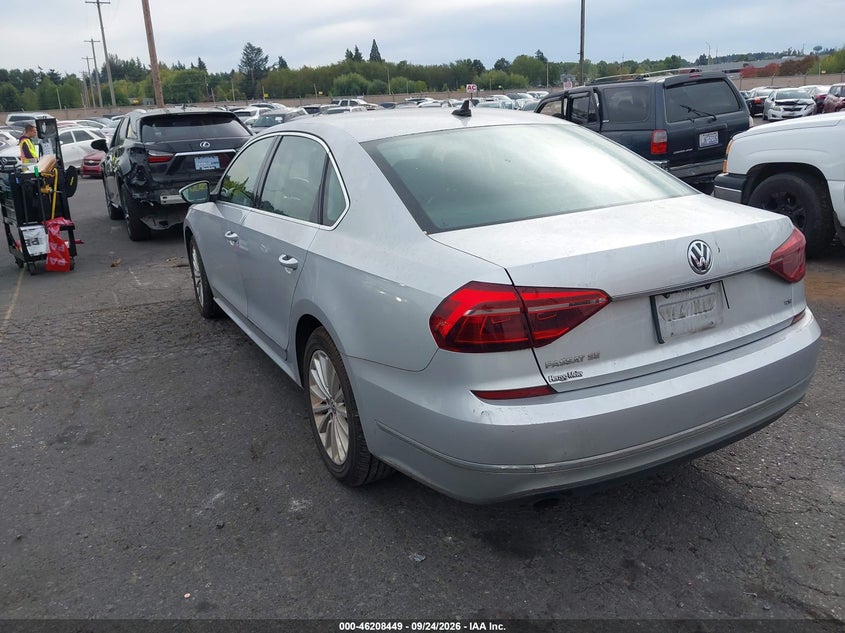 Vin: 1vwbt7a3xhc004372, lot: 46708361, volkswagen passat 1.8t se 20173