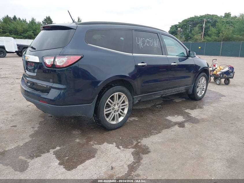 Vin: 1gnkrgkdxfj314904, lot: 46708372, chevrolet traverse 1lt 20154