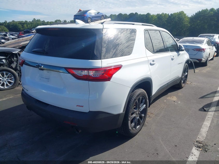 Vin: 1gnevjkw0lj124872, lot: 46708441, chevrolet traverse awd rs 20204