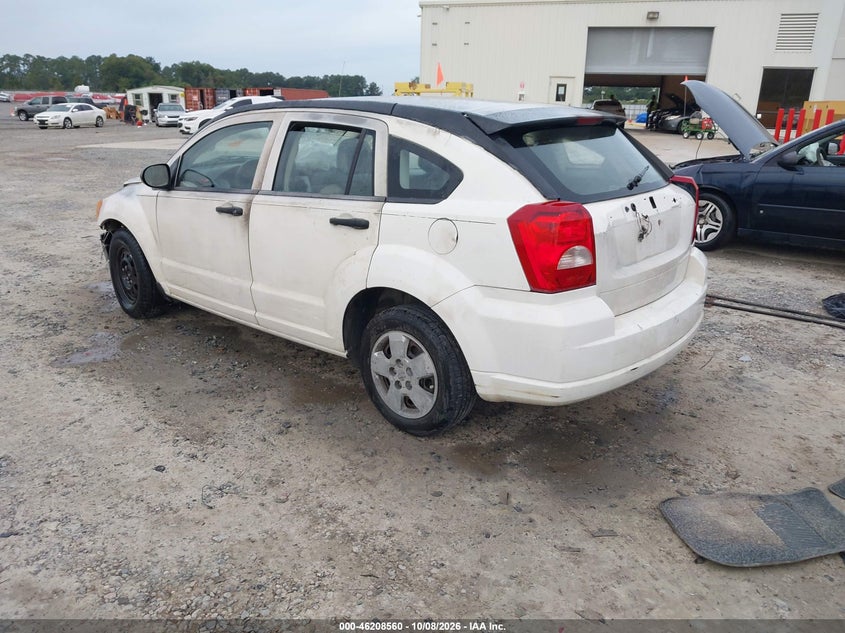 DODGE CALIBER 2007 VIN 1B3JB28B77D501407