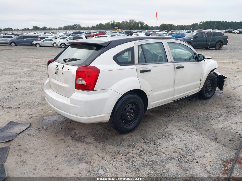 DODGE CALIBER 2007 VIN 1B3JB28B77D501407