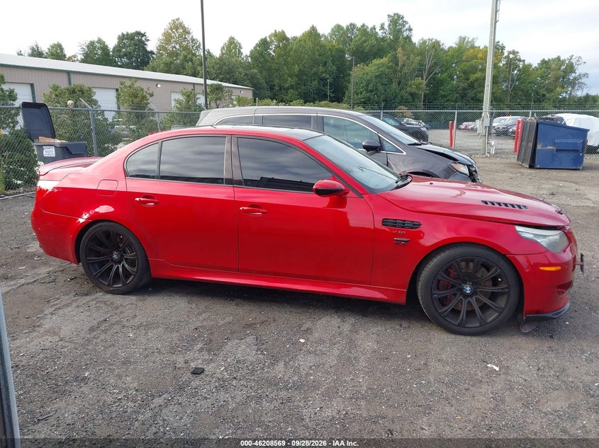 BMW M5 2008 VIN WBSNB93588CX10780