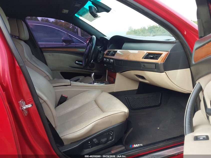 BMW M5 2008 VIN WBSNB93588CX10780