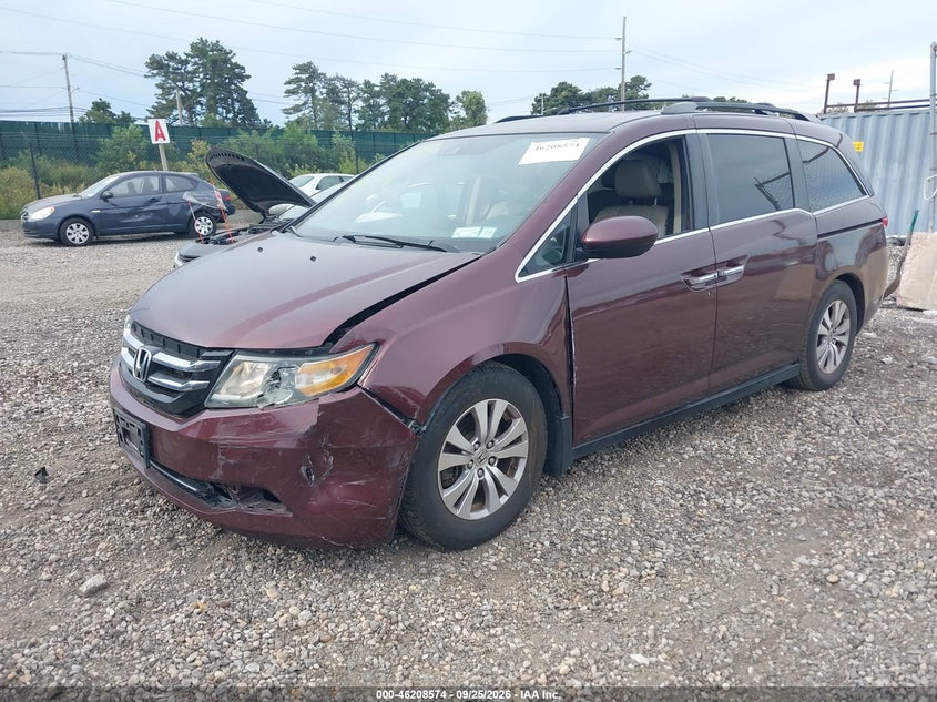 Vin: 5fnrl5h6xfb101853, lot: 46708486, honda odyssey ex-l 20152
