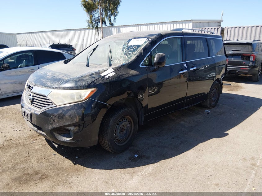 Vin: jn8ae2kp6c9039868, lot: 46708500, nissan quest s 20122