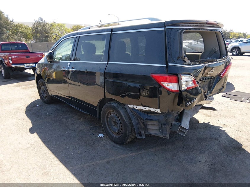 Vin: jn8ae2kp6c9039868, lot: 46708500, nissan quest s 20123